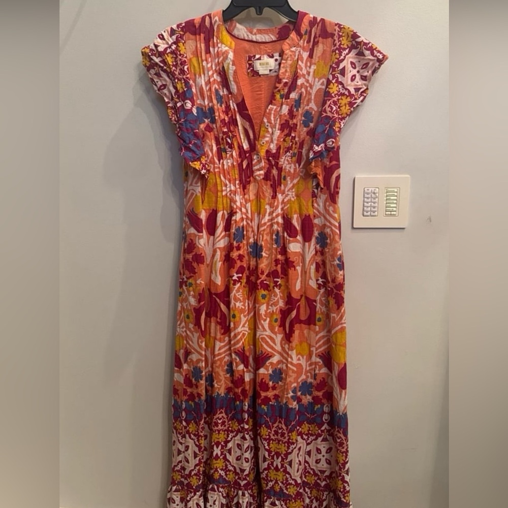 Floral Multicolor Maxi Anthropologie Dress